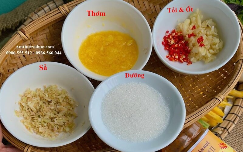 gia vị có thể ăn cùng với mắm nêm bán mắm nêm cô ri tại huế