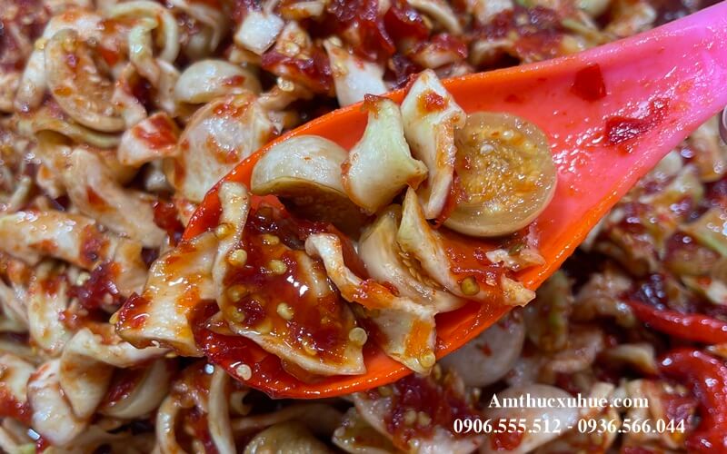 Thành phần mắm dưa cà đu đủ huế mắm dưa cà huế