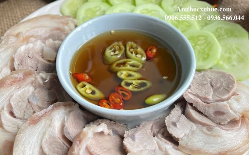 Chấm thịt luộc với nước mắm liên hoa cách pha nước mắm ruốc liên hoa